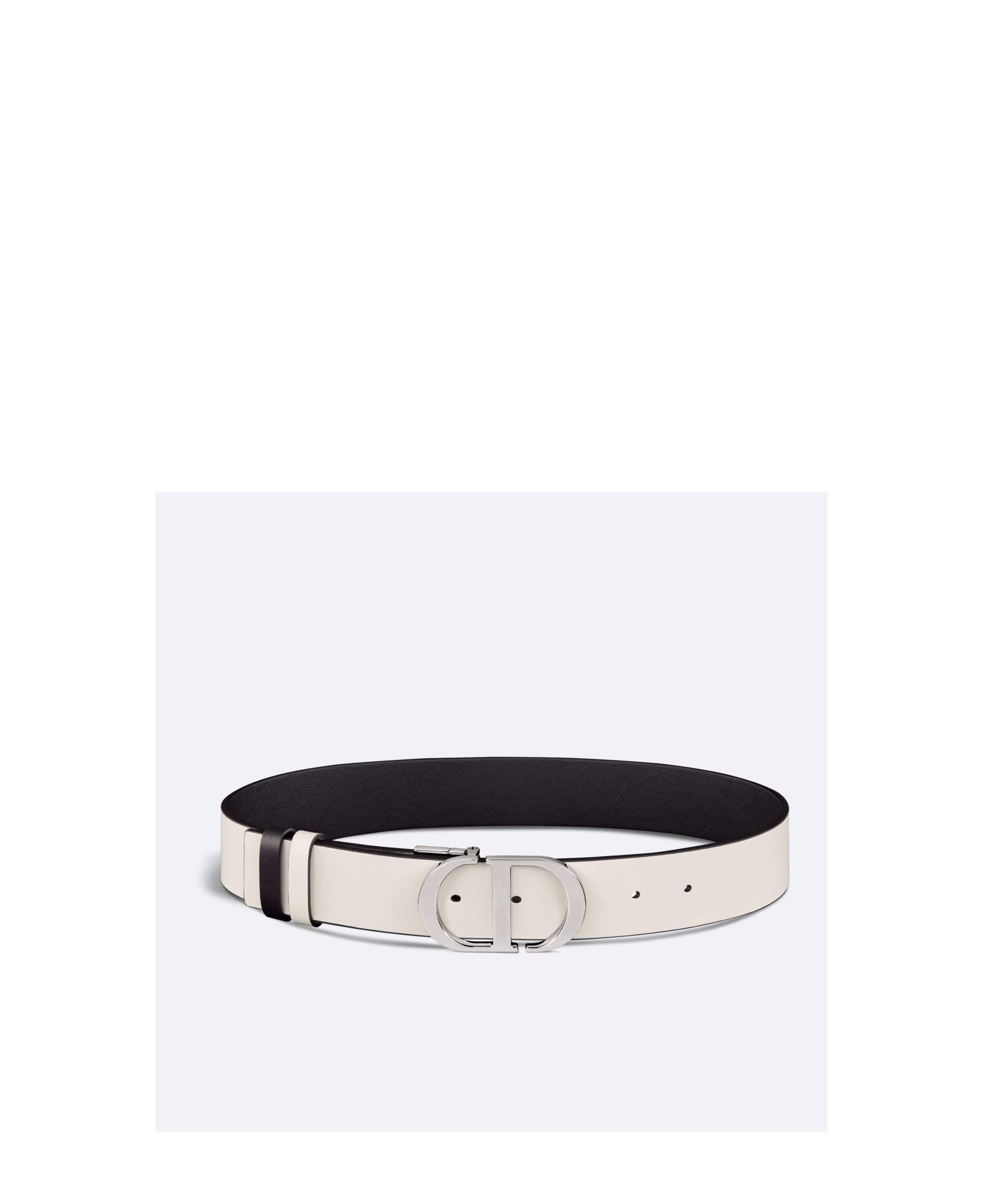 Dior 30 Montaigne Double-sided Belt In Black