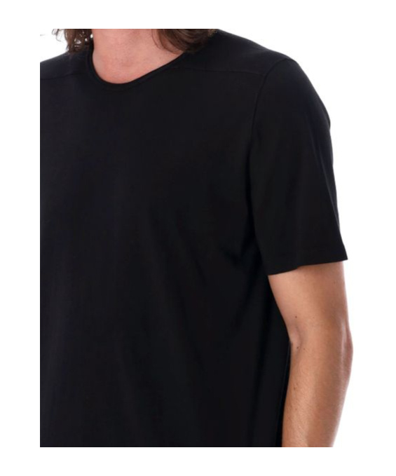 Rick Owens Drkshdw Drkshdw By Rick Owens Oversized Cotton T-shirt With Geometric Design And Relaxed Fit In Black