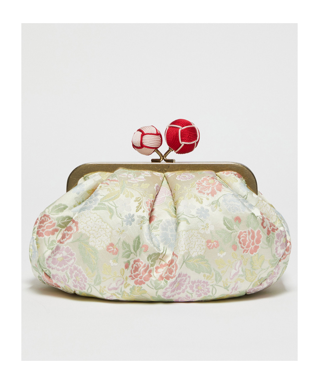 Weekend Max Mara Jacquard Silk Shoulder Bag In Nude