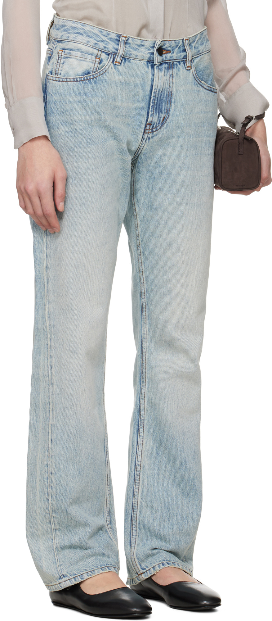 Kallmeyer Adina Low-rise Jeans In Blue