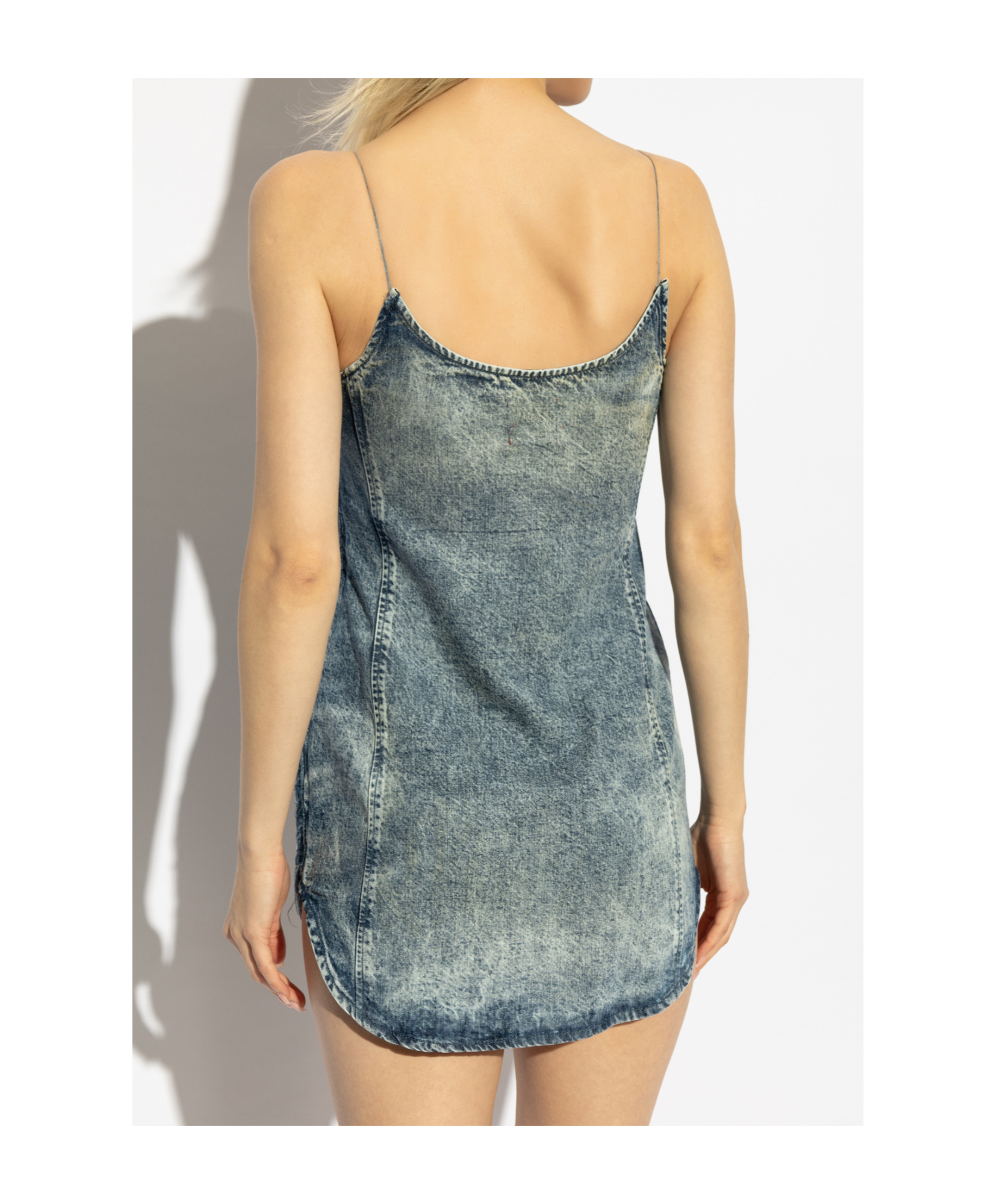 Diesel Blue De-dra-short-fsg Mini Dress In Gray