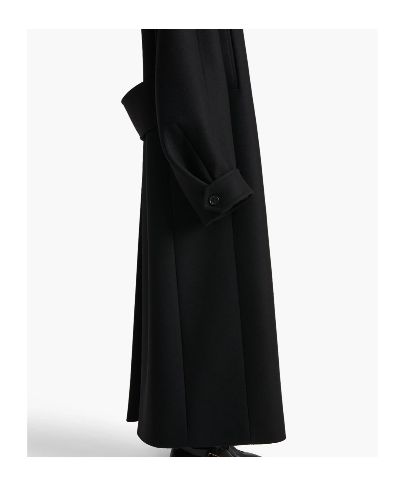 Khaite Donna Double-breasted Coat In Black
