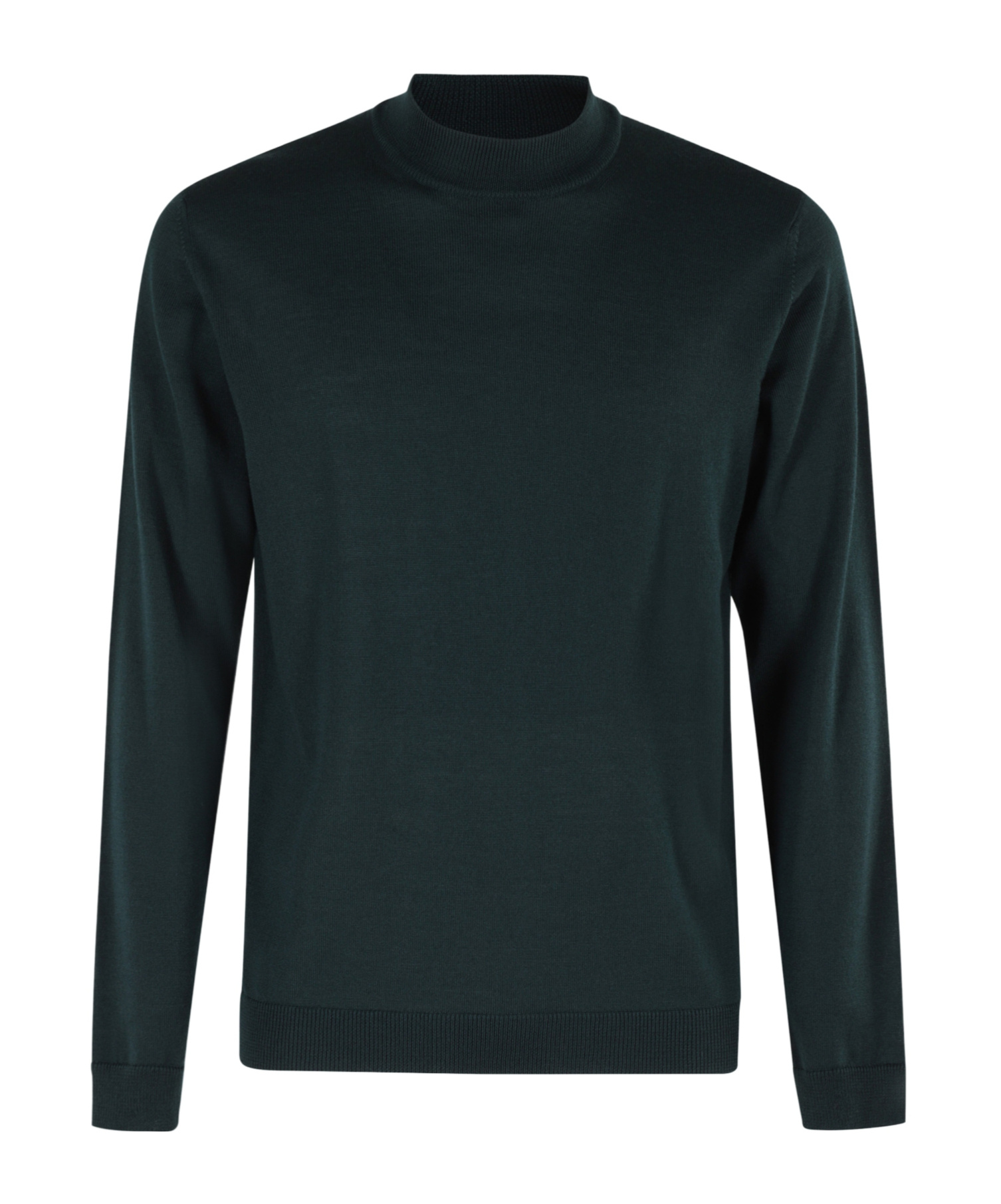 Roberto Collina Long Sleeve Ribbed Sweatshirt In Green