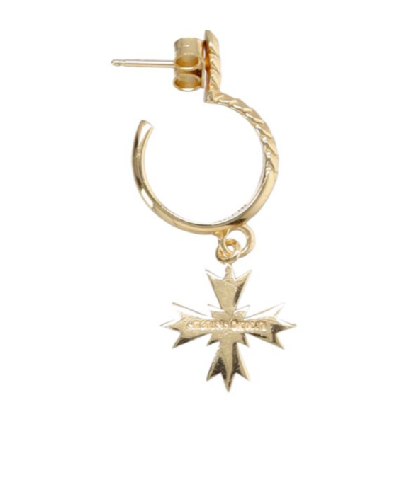 EMANUELE BICOCCHI EMANUELE BICOCCHI CREST DROP HOOP SINGLE EARRING 