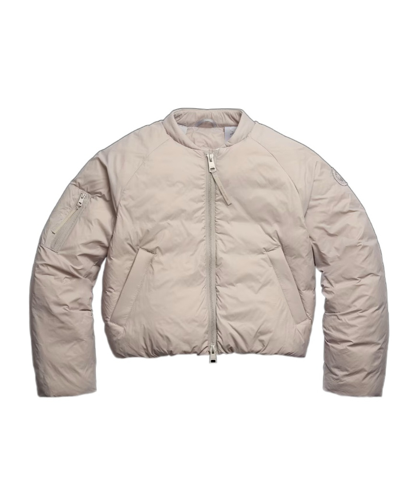 Canada Goose Quilted Bomber Jacket Featuring Long Sleeves In Multi