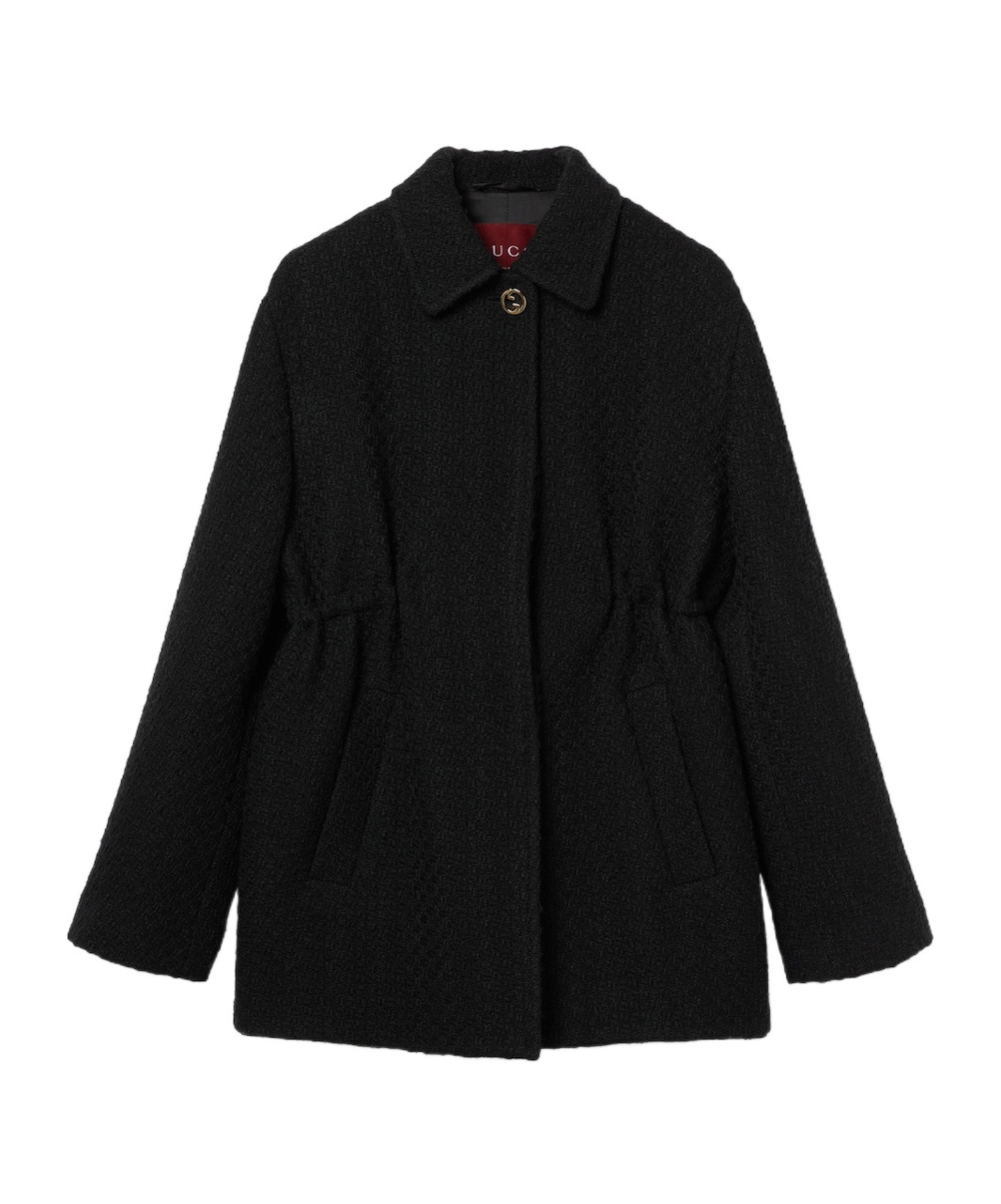 Gucci Tweed Casual Jacket In Black