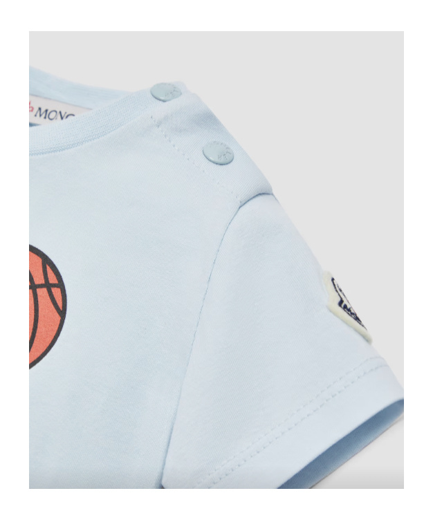 Moncler Short-sleeved T-shirt In Blue