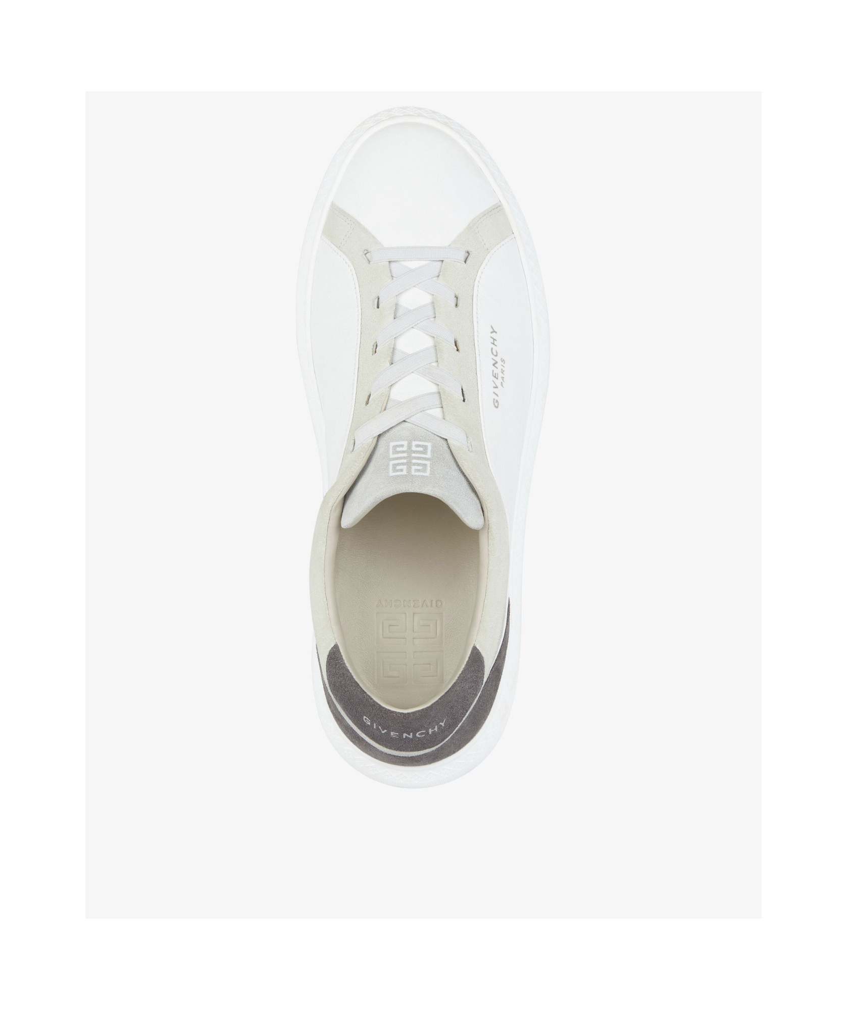 Givenchy Sneakers G Set En Cuir Et Suède In White