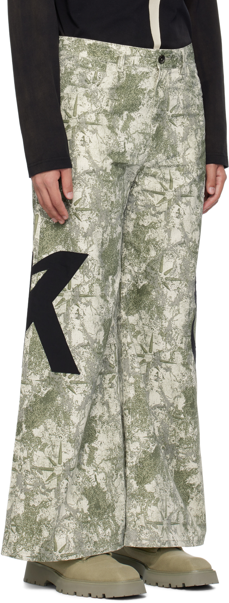 Kusikohc Belt-loop Casual Pants In Nude