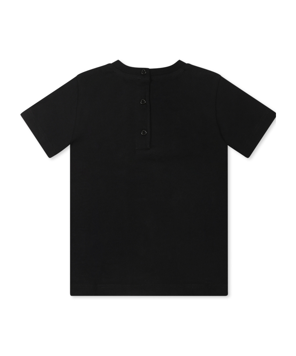 Shop Balmain Logo-embossed T-shirt In Black