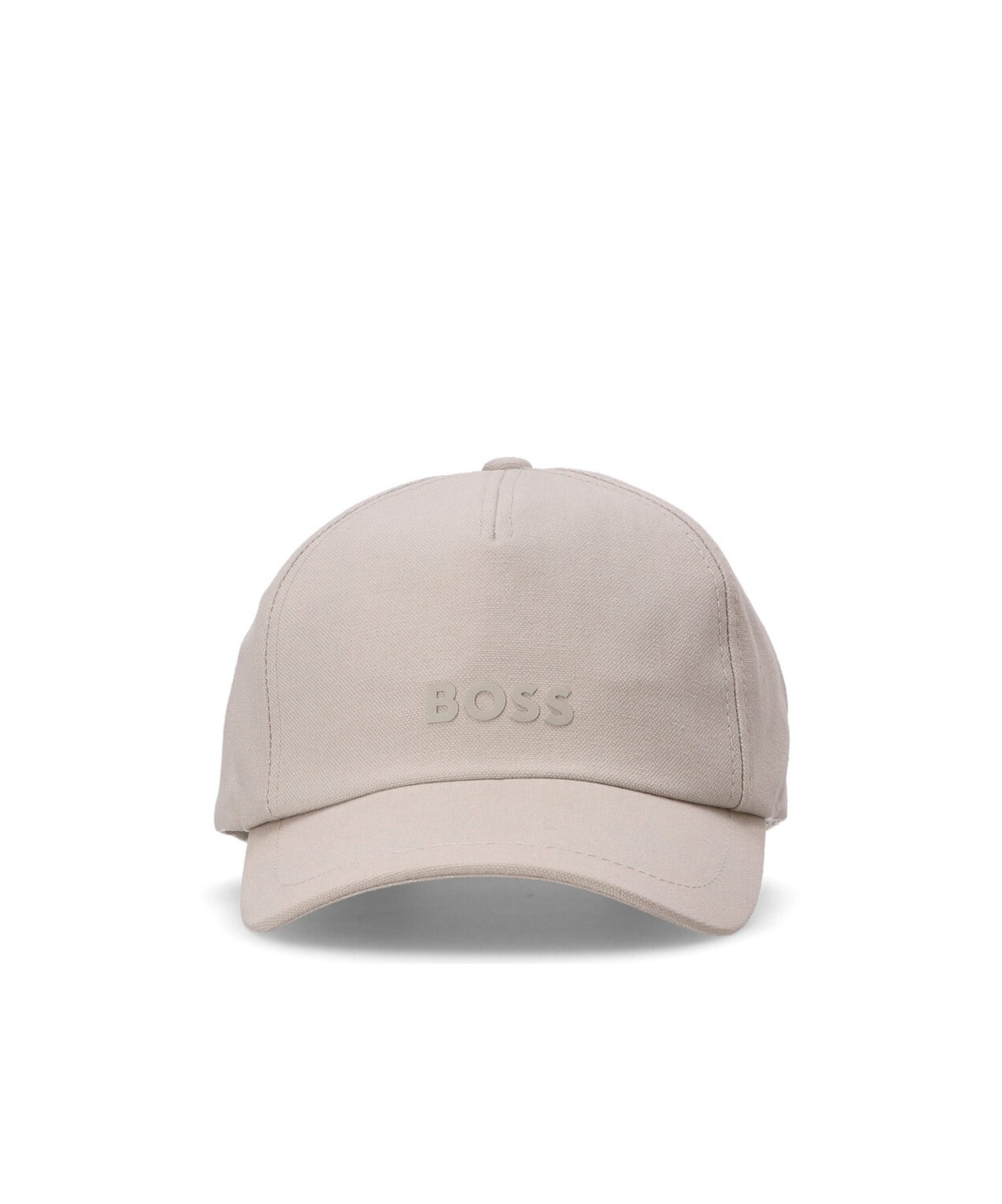Hugo Boss Logo-print Cotton Cap In Nude