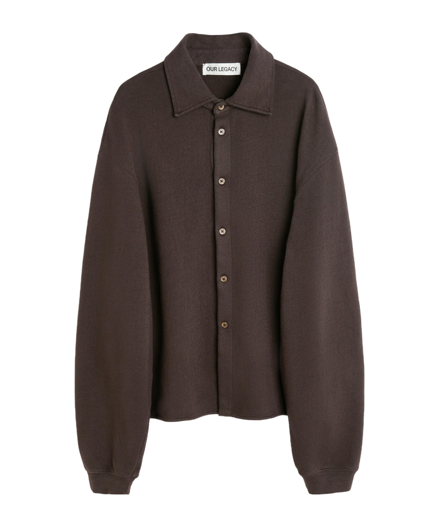 Our Legacy Sleeve Cuffed Long Shirt In Black