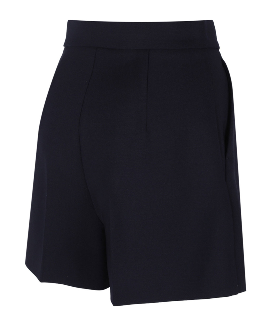 Shop Max Mara Navy Blue Zic Shorts