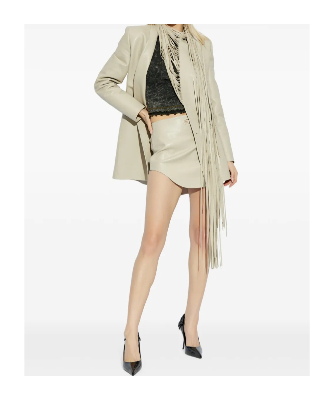 Diesel G-shank Blazer In Nude