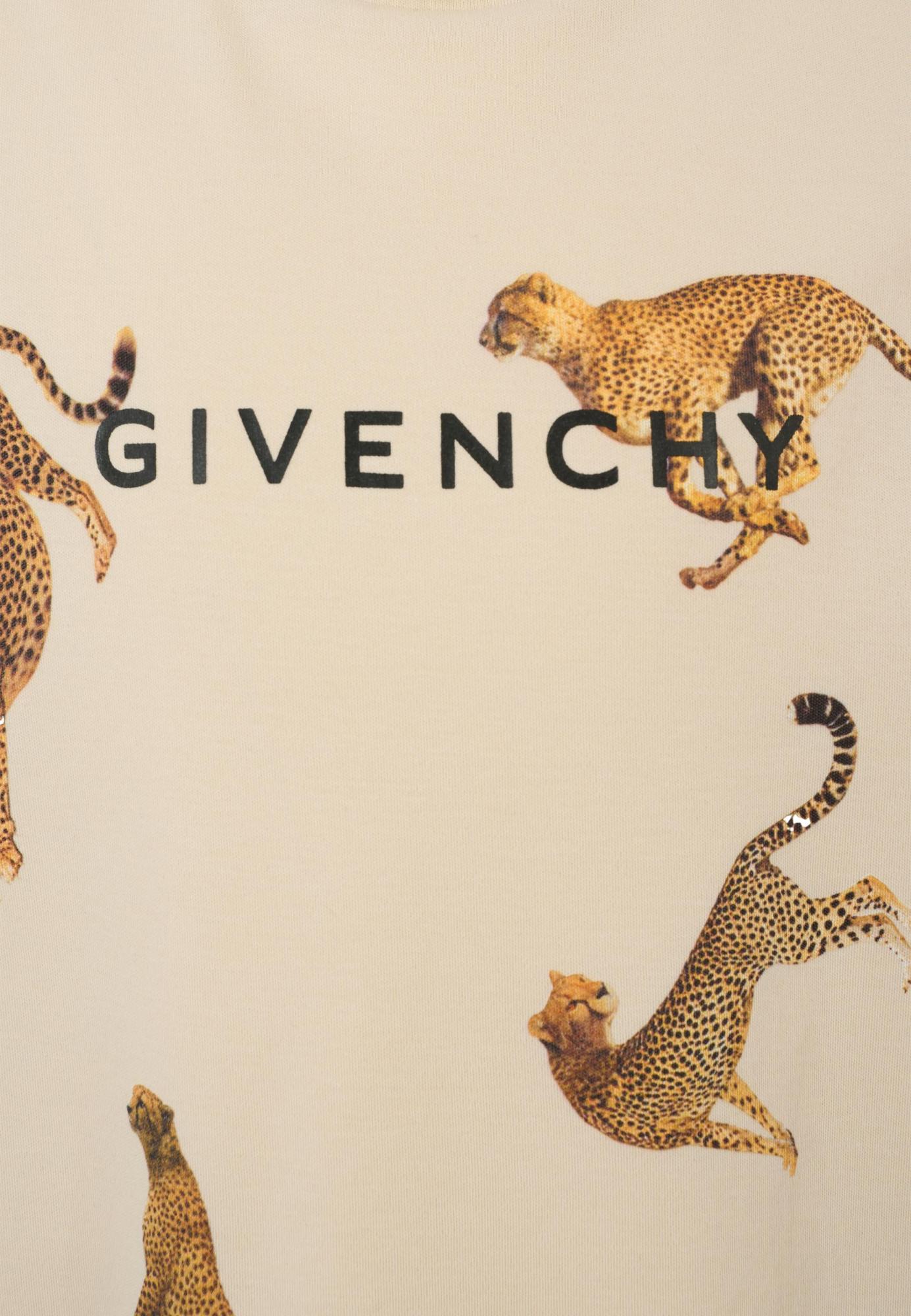 Givenchy Leopard-print T-shirt In Neutral