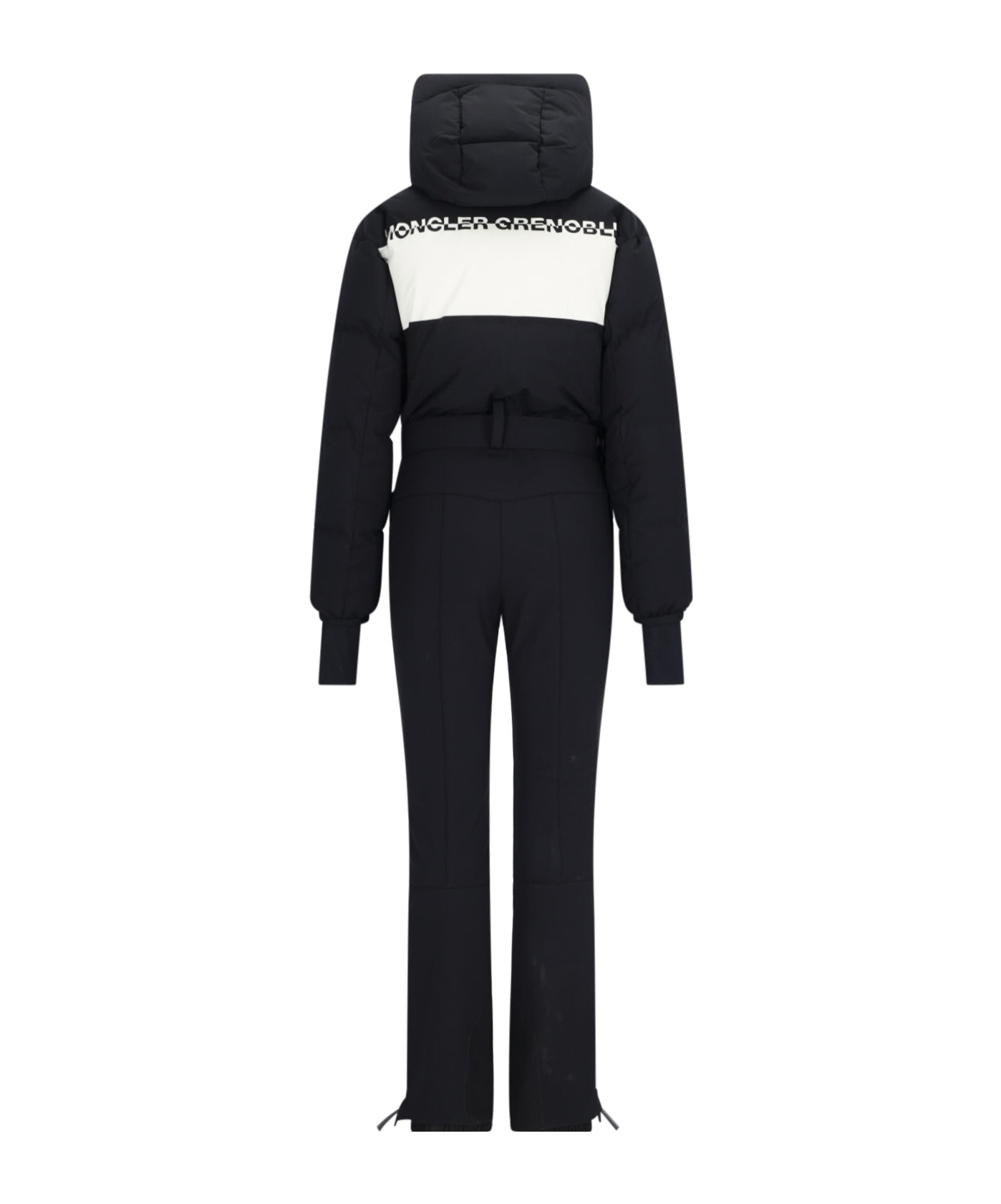 Moncler Down-filled Ski Suit In Black