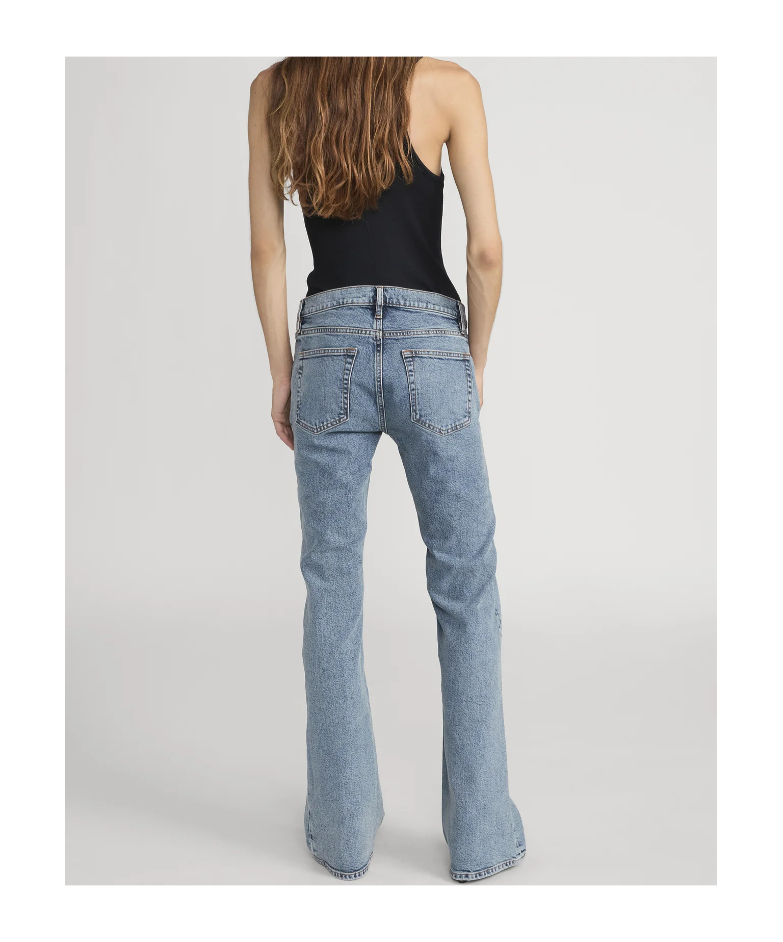 Frame Low Rise Jeans In Blue