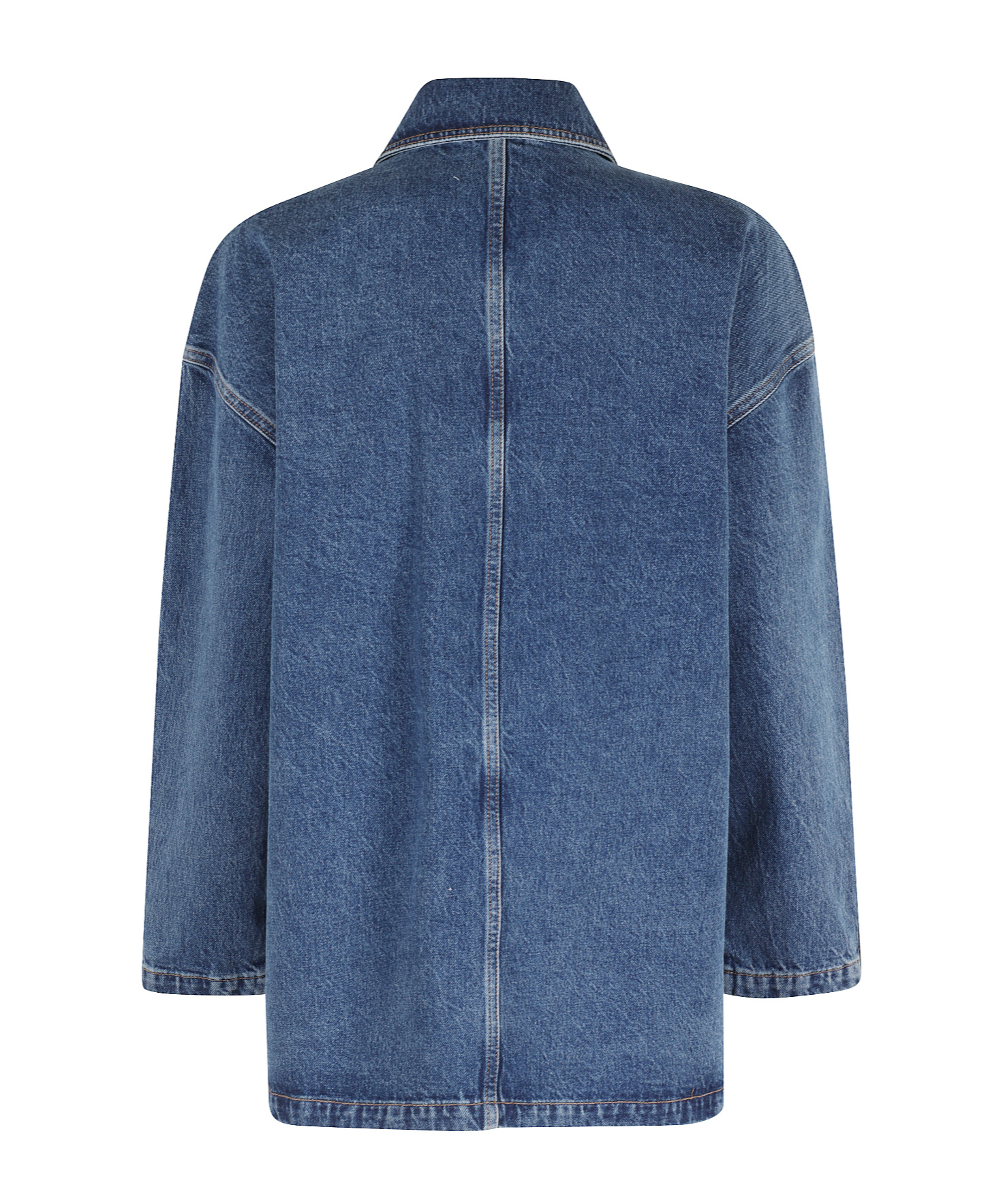 Anine Bing Long Sleeve Denim Jacket In Blue