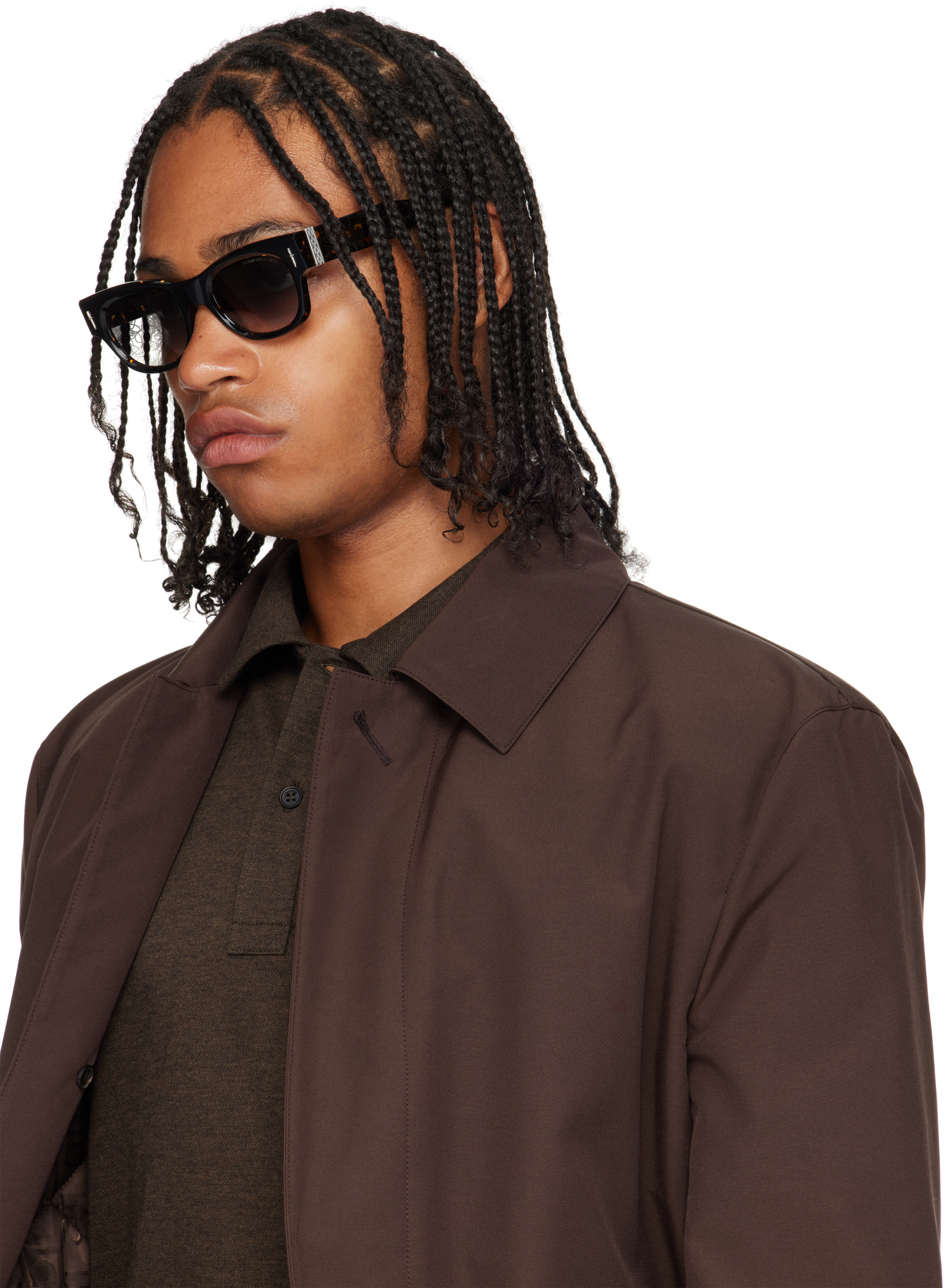 Cutler  Gross Cutler And Gross X The Great Frog Halen Square Sunglasses In Black