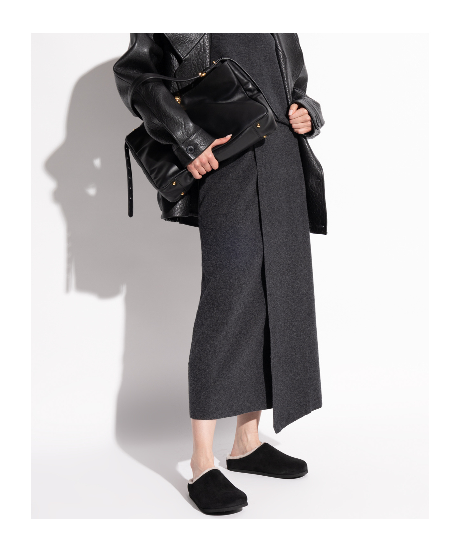 Common Projects Open-heel Muller Shoes In Black