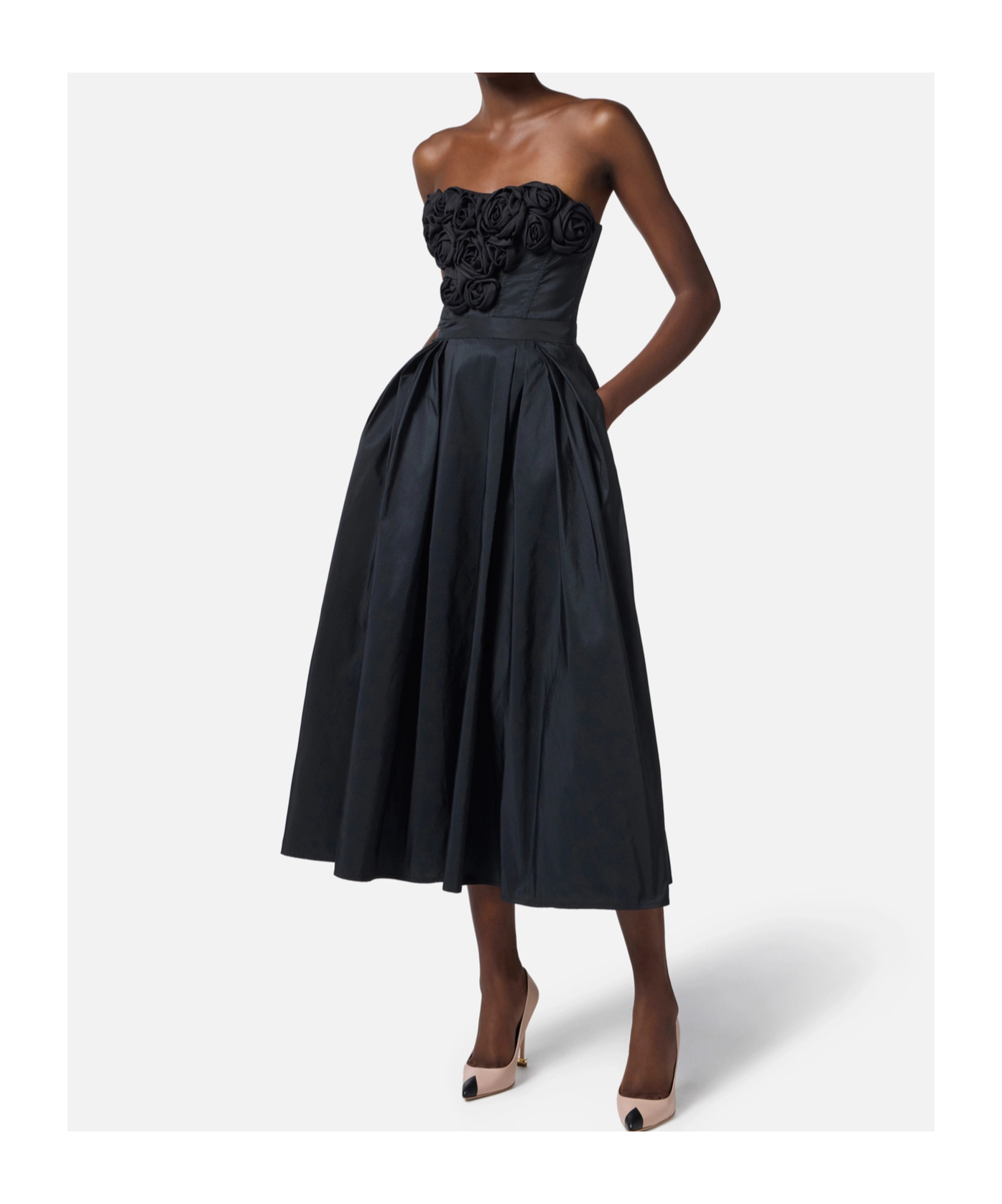 Elisabetta Franchi Dress In Black