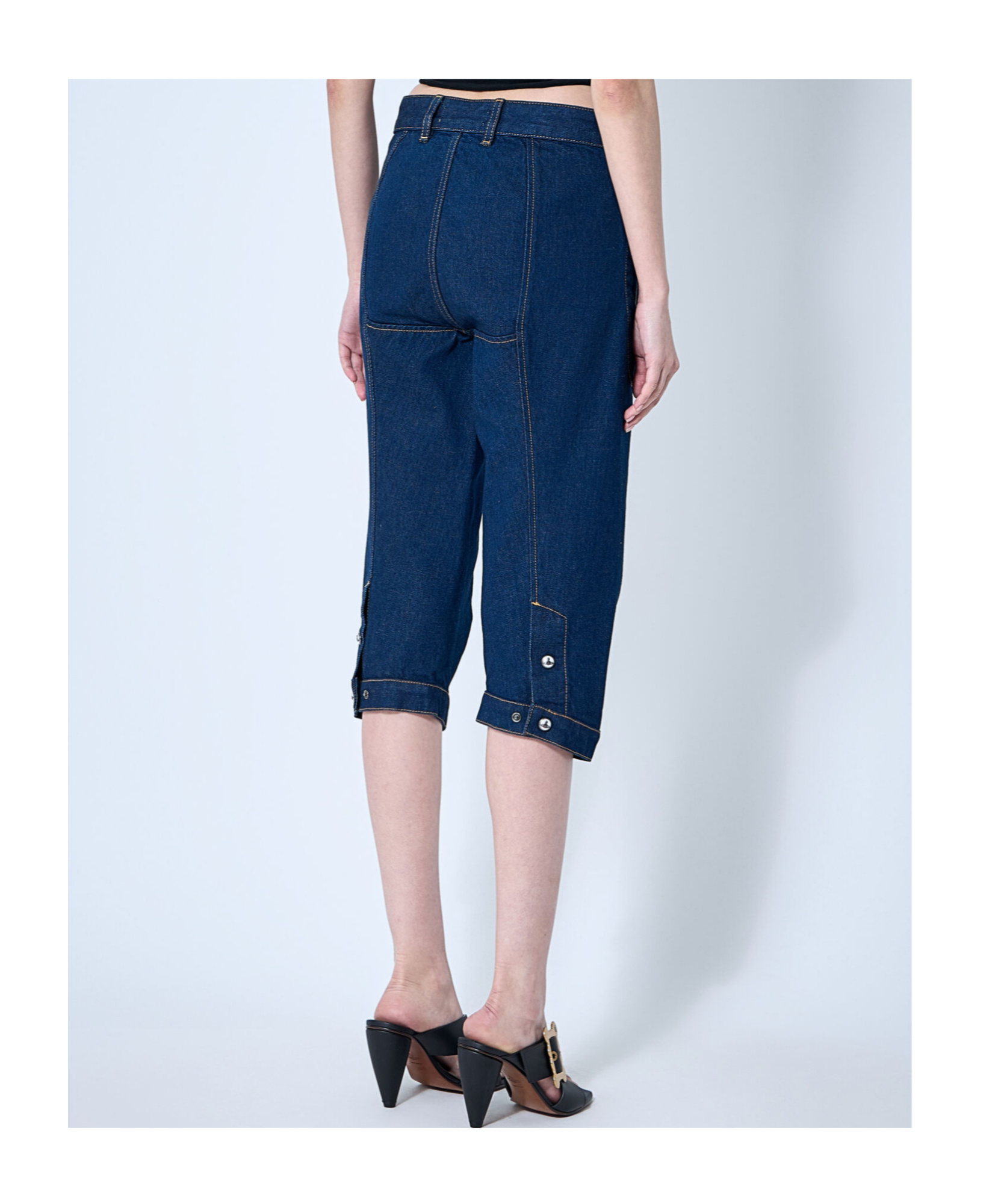 Vivienne Westwood Knee-length Denim Shorts In Pink