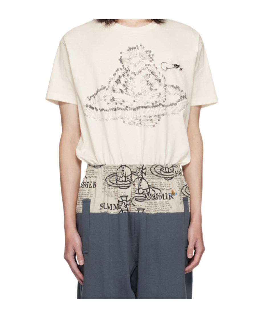 VIVIENNE WESTWOOD METAL APPLIQUÉ COTTON T-SHIRT