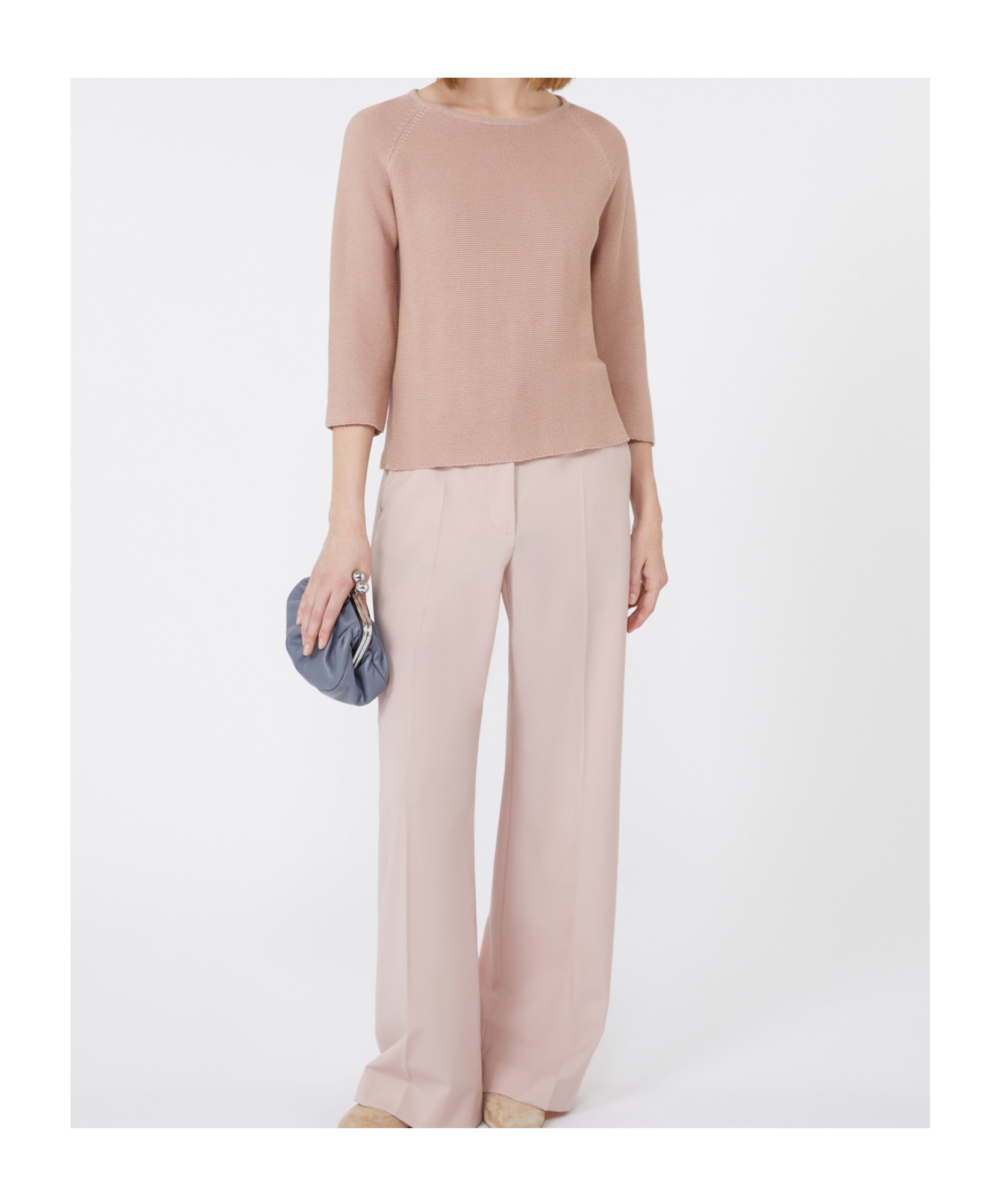 Weekend Max Mara Addotto Boat Neck Sweater In Pink
