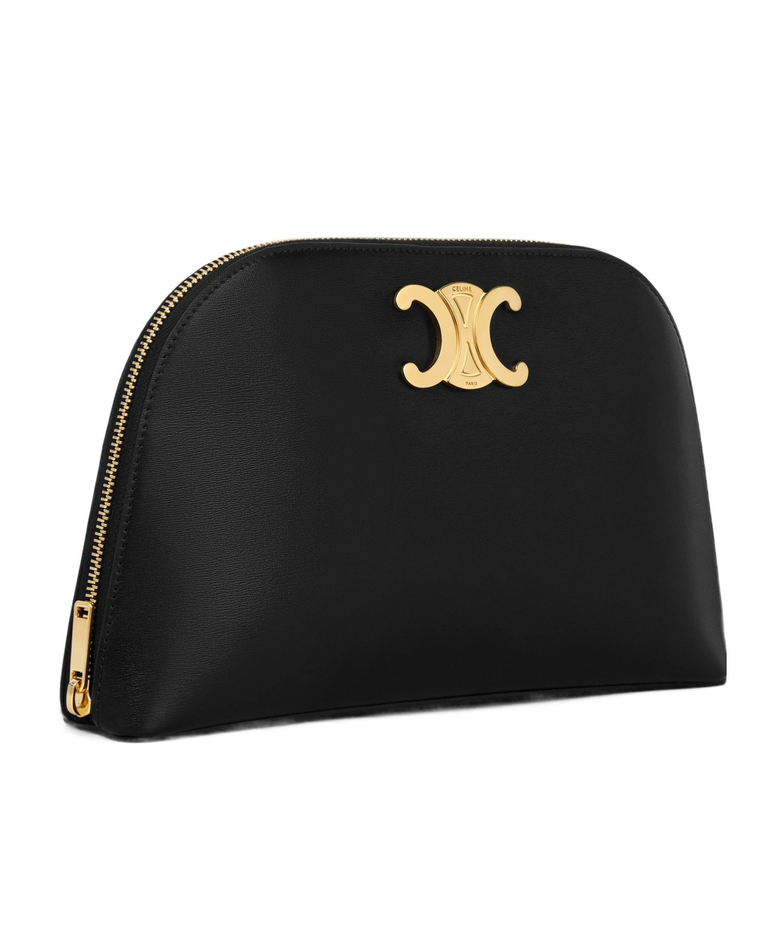 Celine Logo Clutch In Black