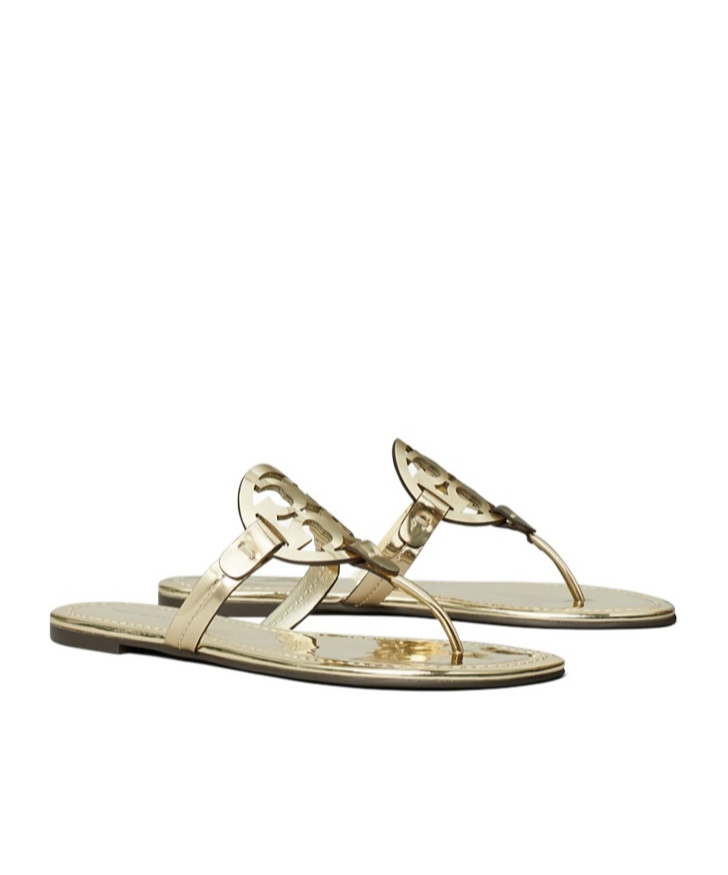 Shop Tory Burch Miller Sandals In Yellow