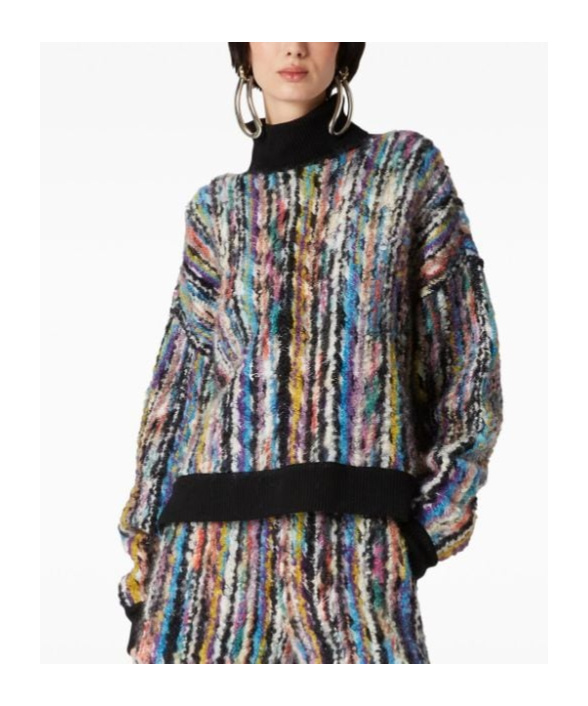 Missoni Abstract Pattern Print Sweater In Multicolor
