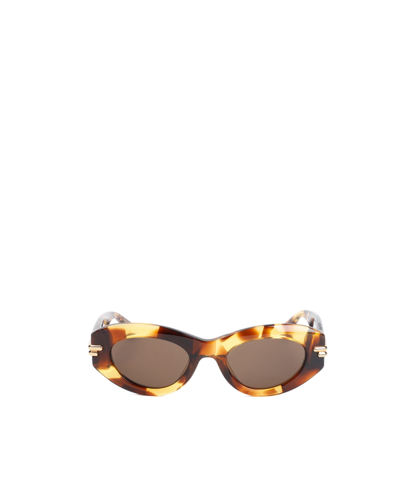 Bottega Veneta Logo Sunglasses In Gray
