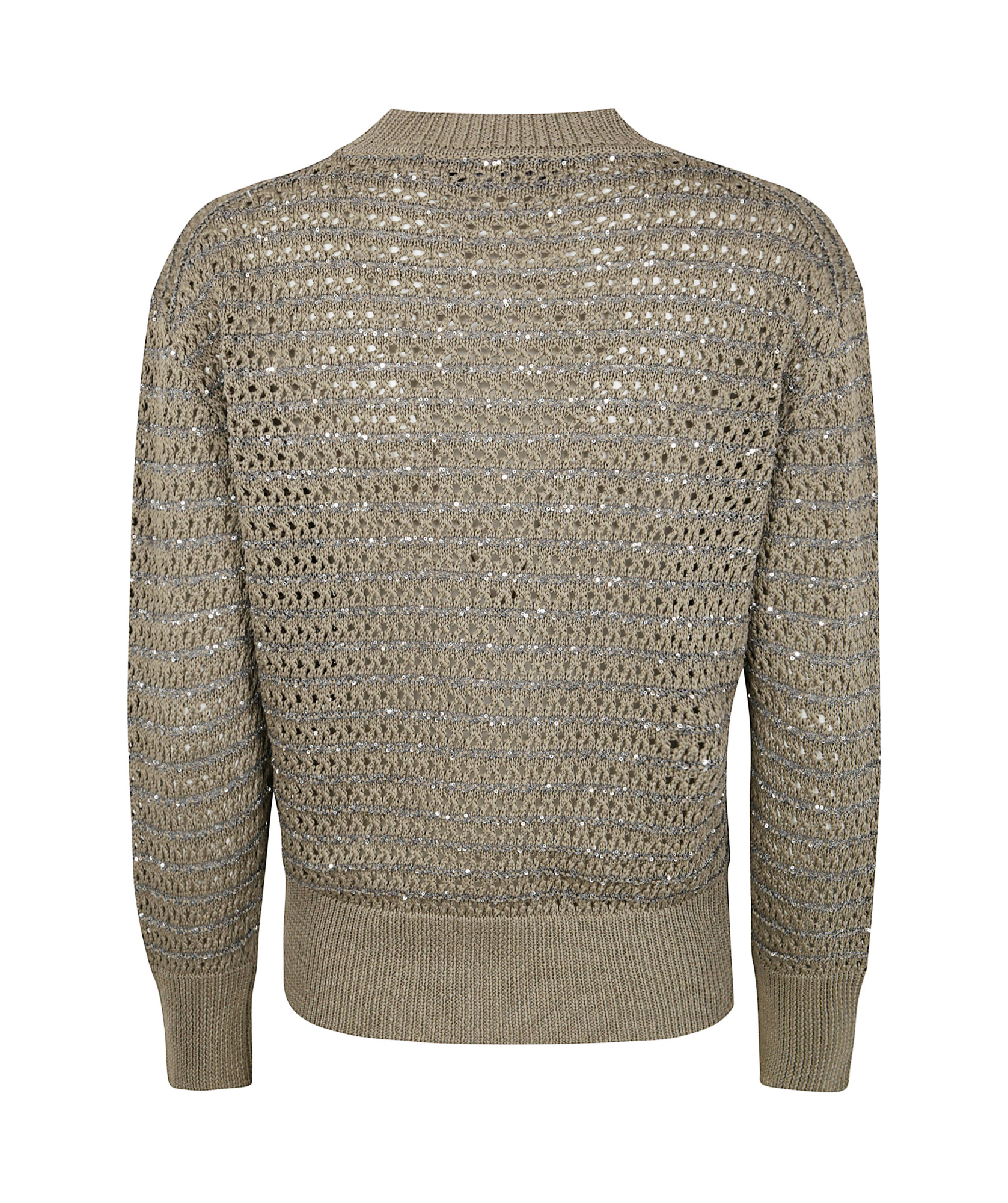 Shop Fabiana Filippi Open-knit Jumper In Argilla