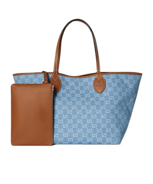 Gucci Totissima Large Reversible Tote Bag In Blue