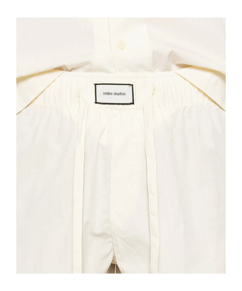 Entire Studios Drawstring Elasticated Shorts In Neutral