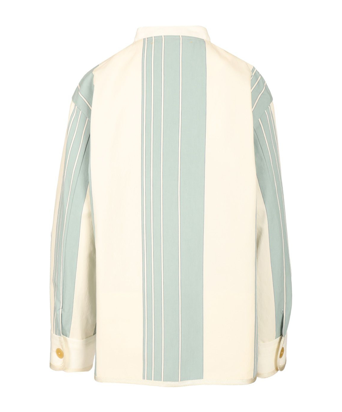 Shop Forte Forte Cotton Linen Stripe Work Jacket In White