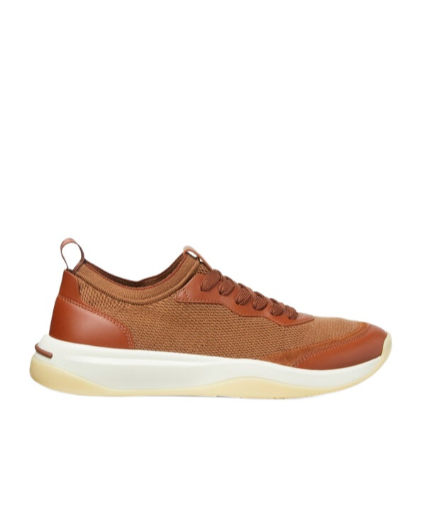 Loro Piana Leather-mesh Sneakers