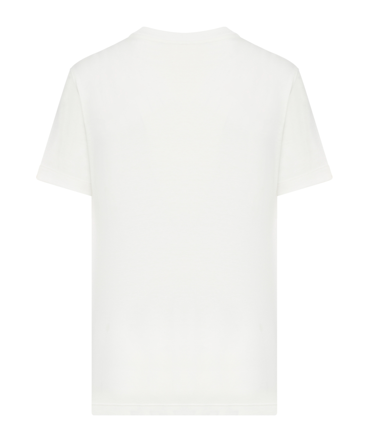 Fendi Logo Embroidered Crewneck T-shirt In White