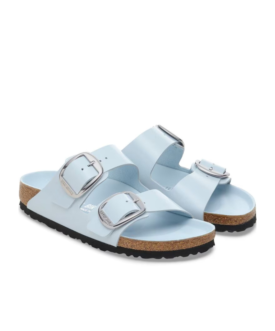 Birkenstock Round Toe Double Buckle Rubber Sole Sandals