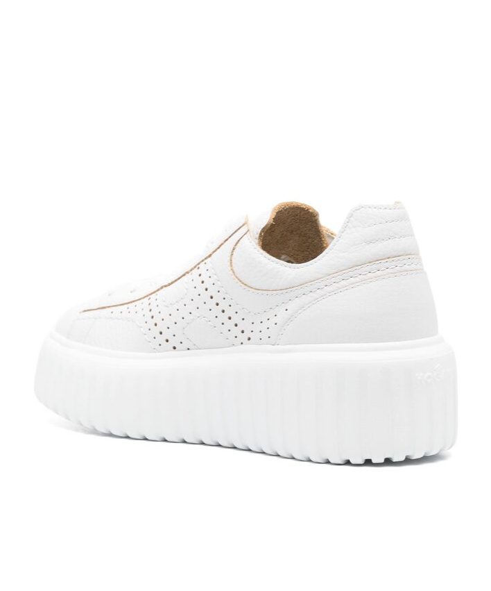 Hogan Thick Sole And Low-cut Casual Shoes In White