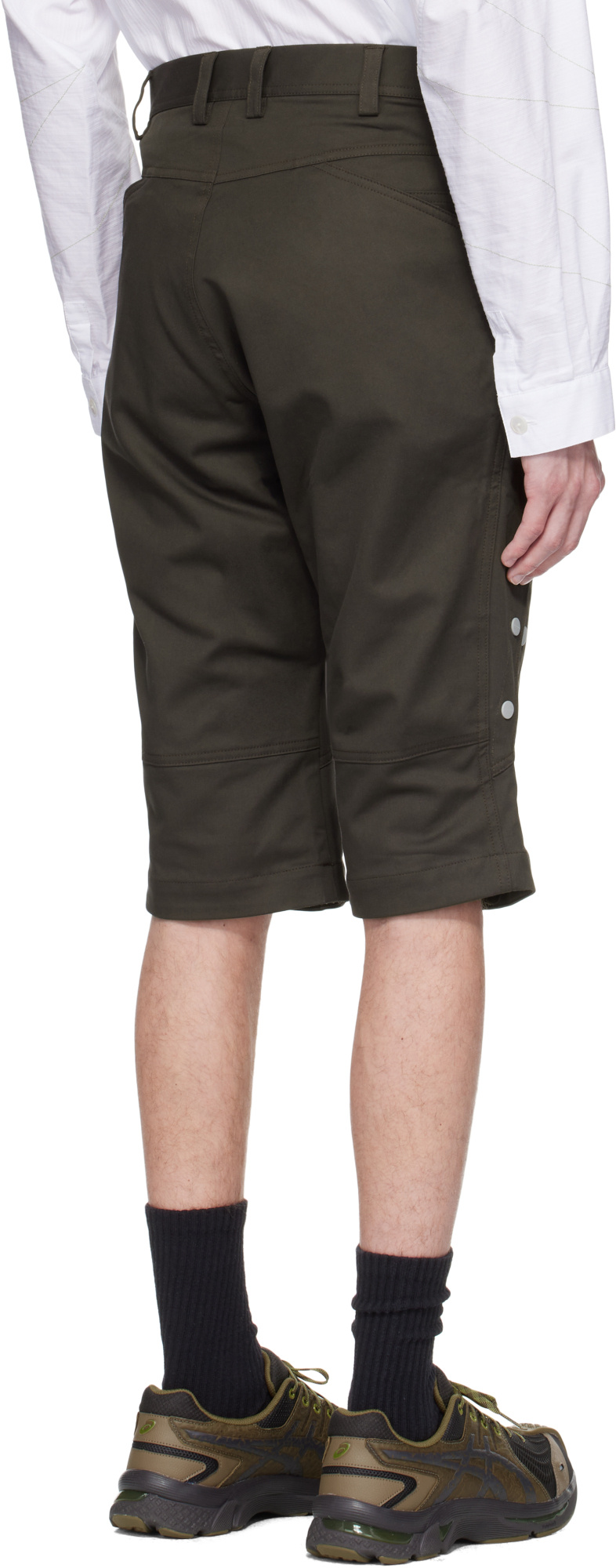Kiko Kostadinov Inex Snap Shorts In Brown