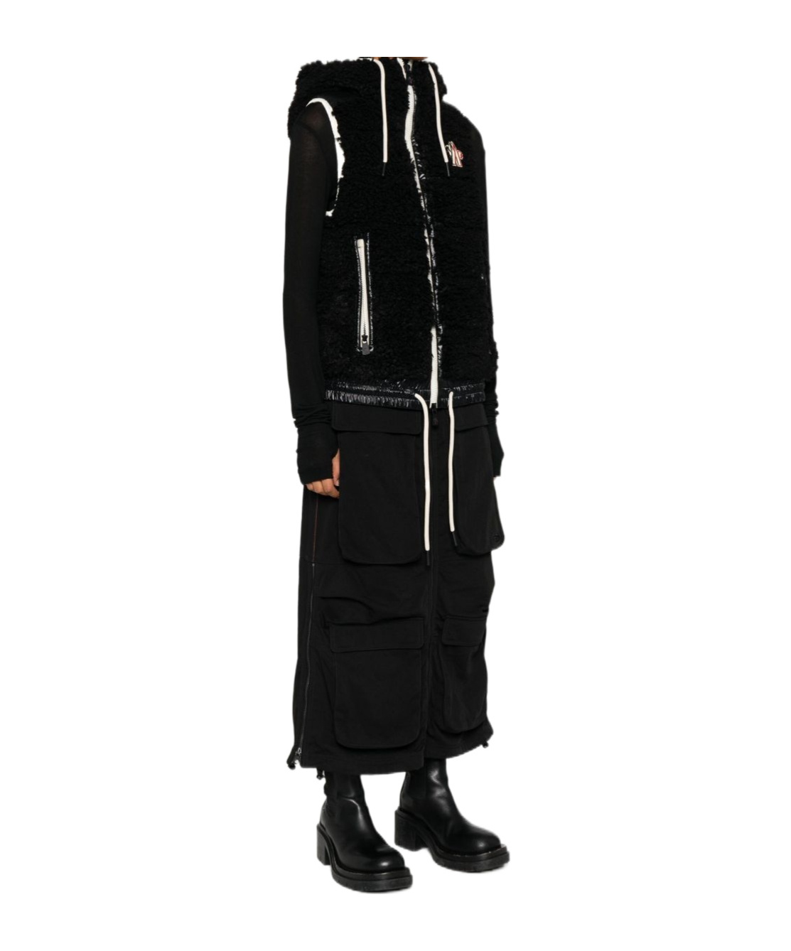 Moncler Sleeveless Vest In Black