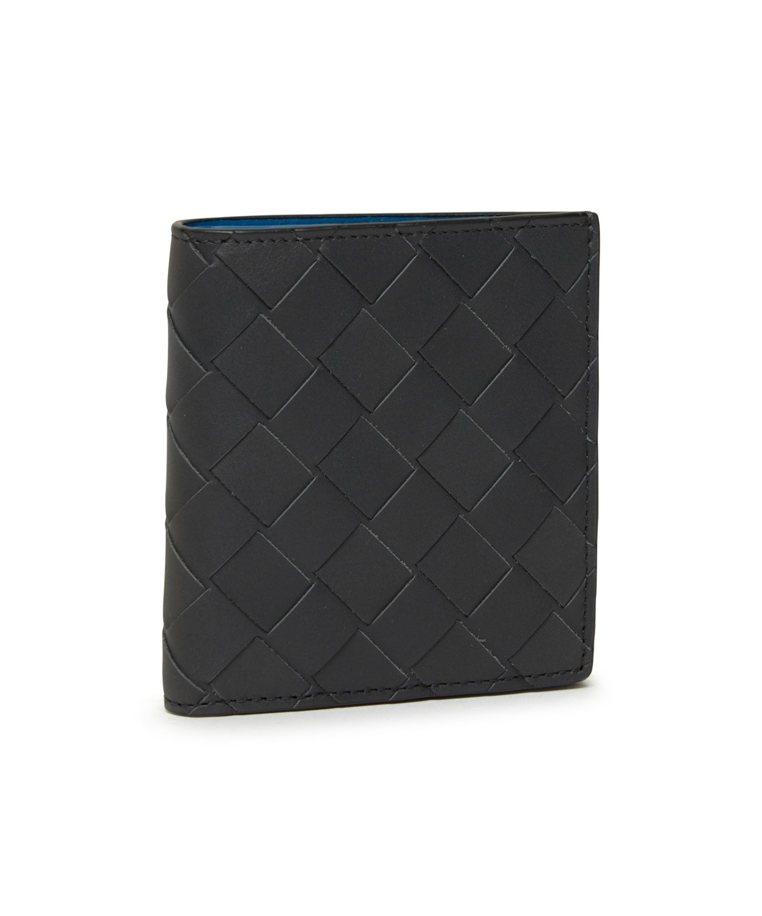Bottega Veneta Intrecciato Leather Bi-fold Wallet In Black