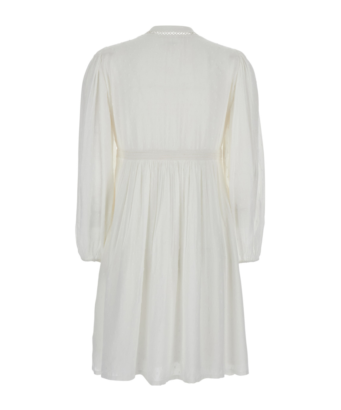Bash Long-sleeved Dress In White
