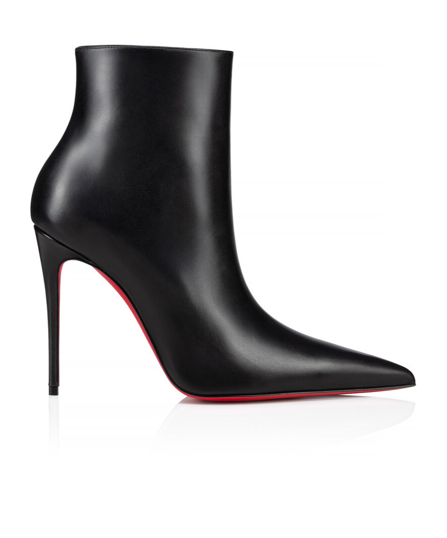 Christian Louboutin 100mm Miss Z Pointed-toe Stiletto Boots In Black