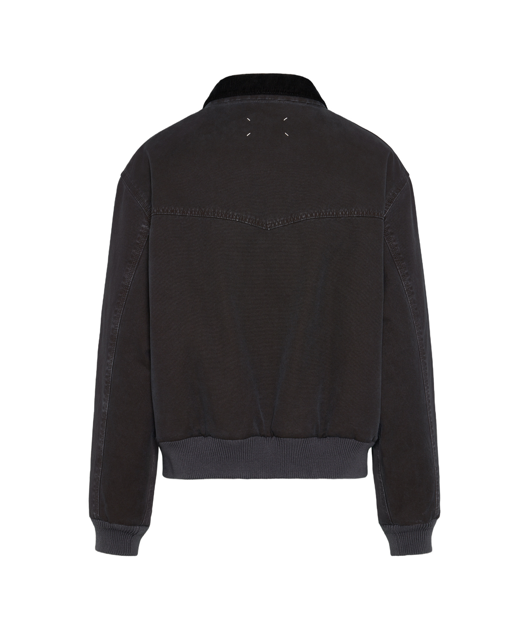 Maison Margiela Yoke Caban Jacket Man Black In Black