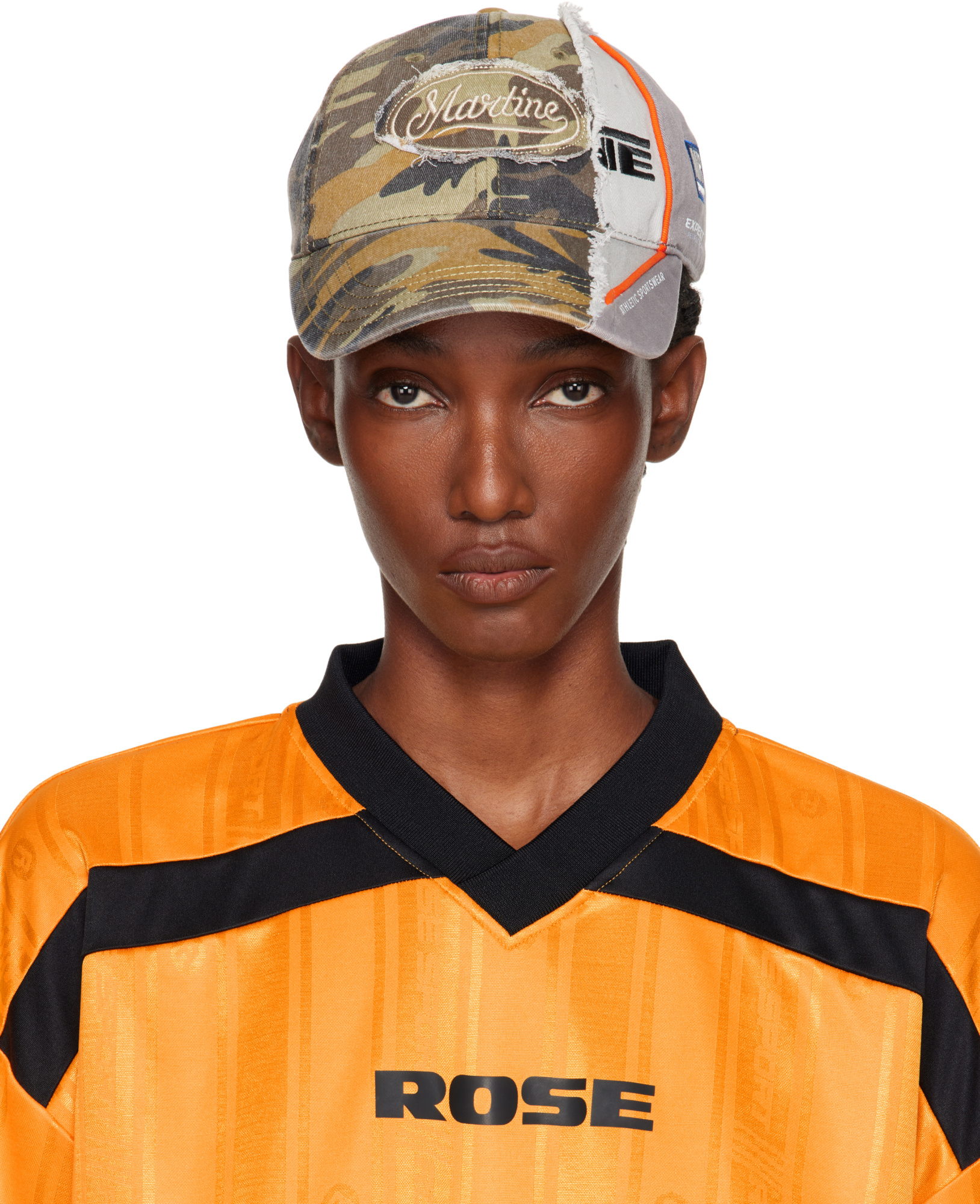 Martine Rose Logo Baseball Cap In Multi
