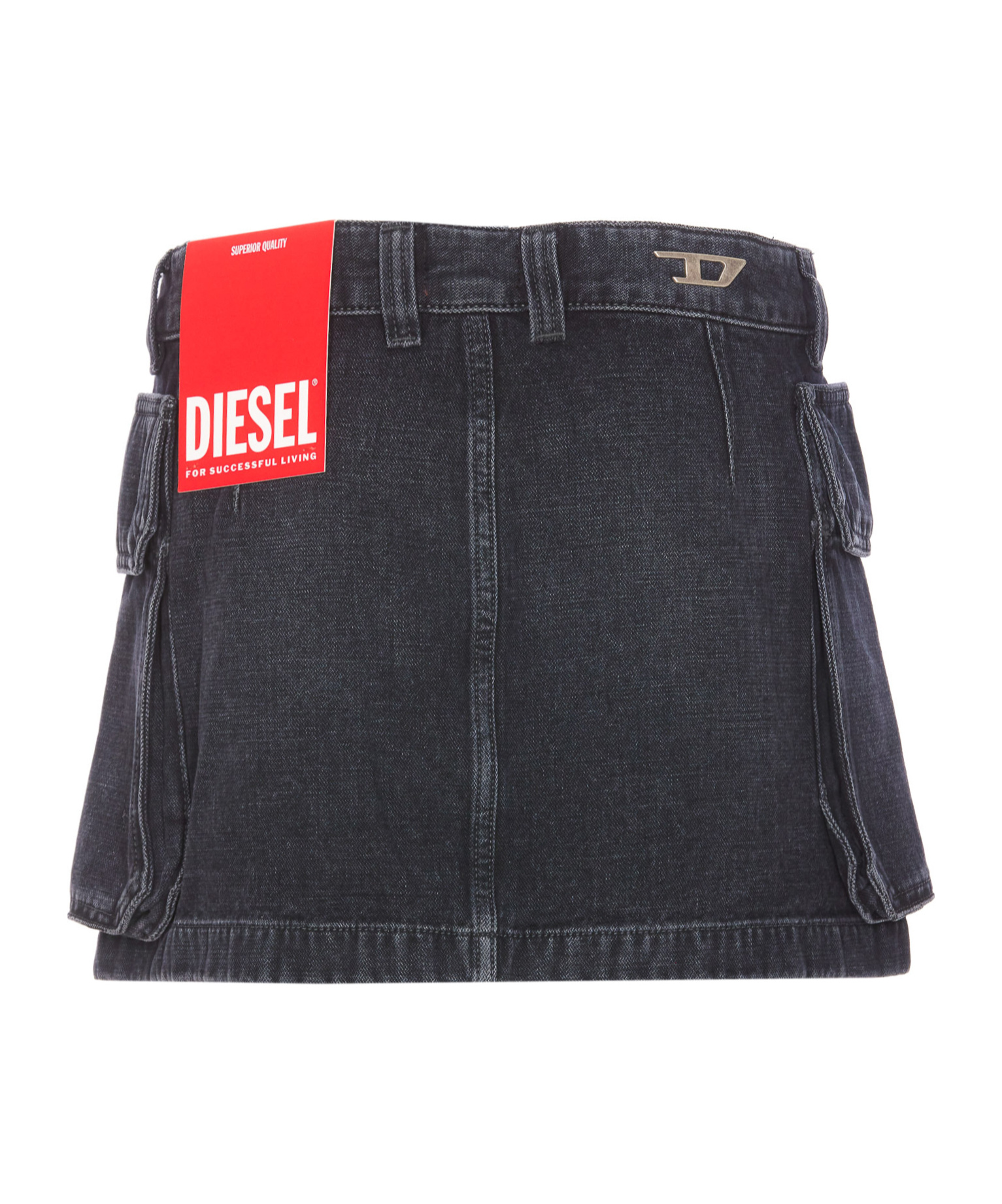 Shop Diesel De-ton Mini Skirt In Black