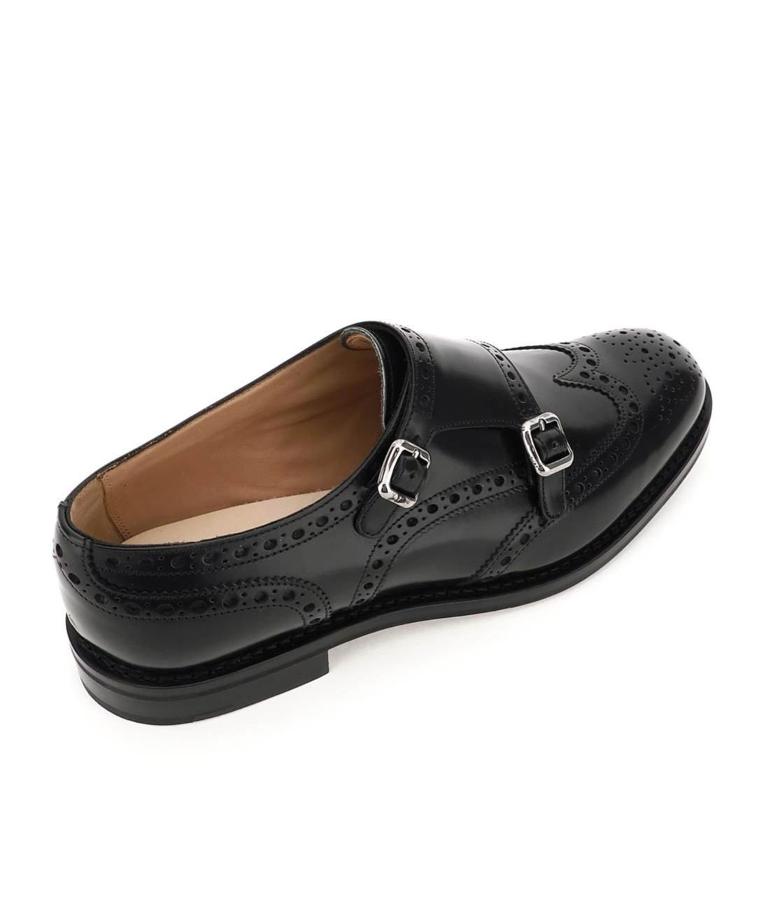 Church's Monk-strap Full Brogue Shoes In Black
