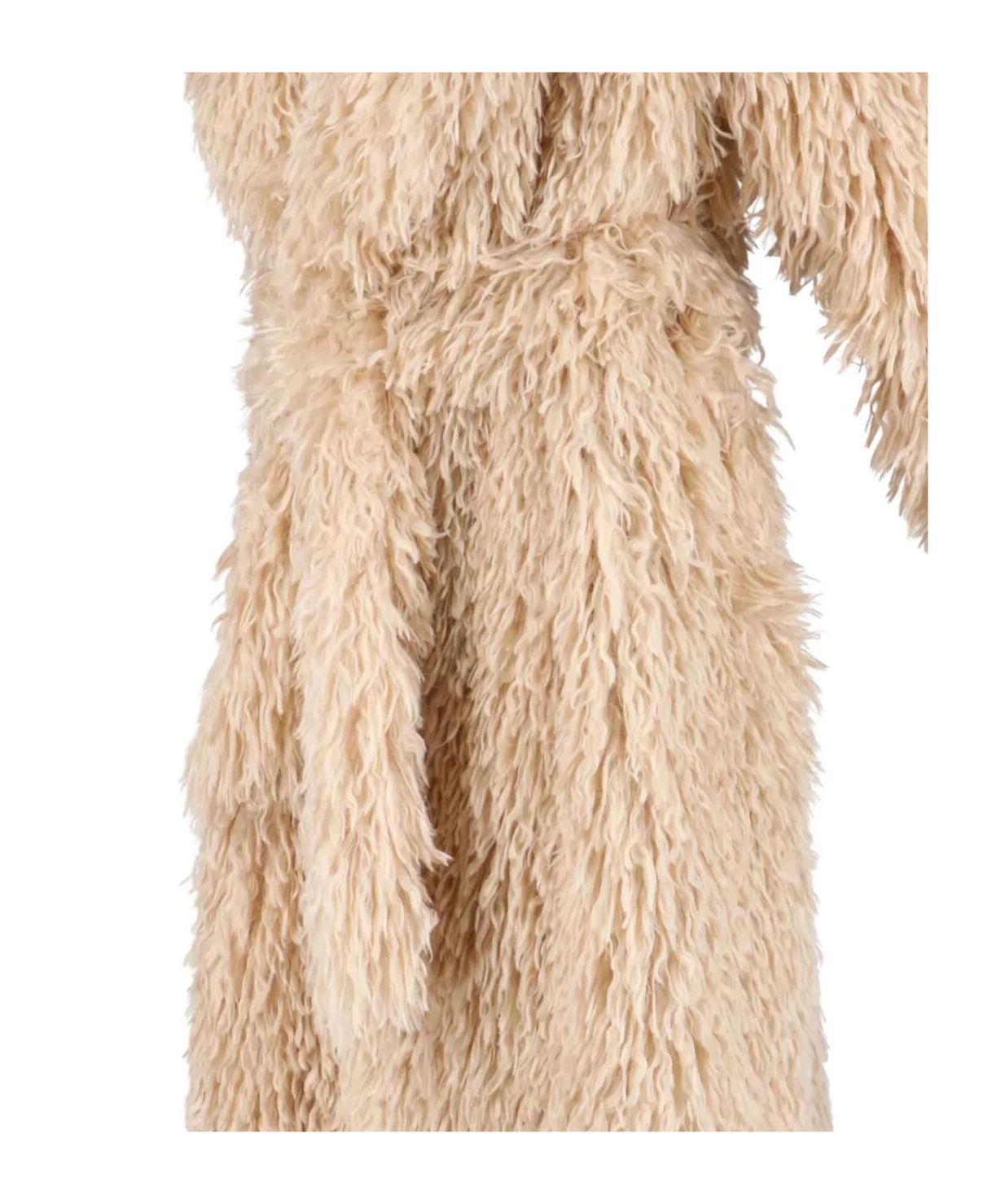 Tagliatore Waist Belted Long Length Textured Hooded Jacket In Multi